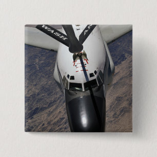 Macaron Carré 5 Cm Un avion de reconnaissance interarmées RC-135 Rive