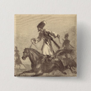 Macaron Carré 5 Cm Un cavalier de Cosaque