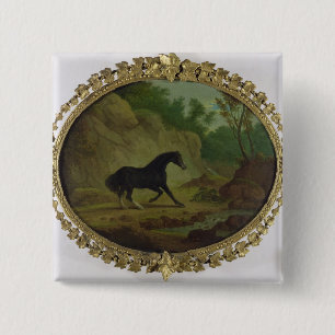 Macaron Carré 5 Cm Un cheval effrayé par un serpent, 1792 (huile sur
