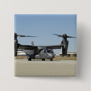 Macaron Carré 5 Cm Un CV-22 Osprey se prépare au décollage