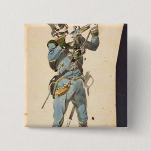 Macaron Carré 5 Cm Un fusilier des Jaegers autrichiens