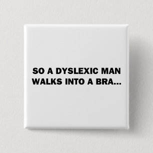 Macaron Carré 5 Cm Un homme dyslexique entre dans un bar