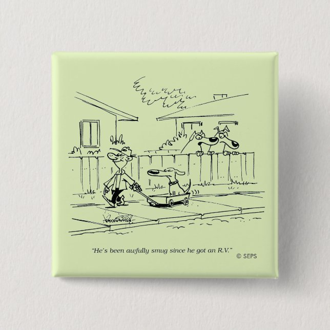 Macaron Carré 5 Cm Un nouveau tour (Devant)