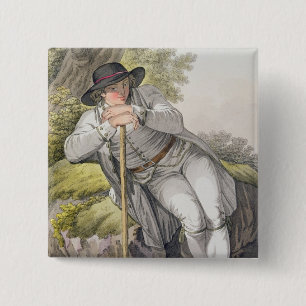 Macaron Carré 5 Cm Un paysan de la vallée de Tesino au Tyrol, d'une