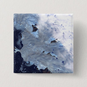 Macaron Carré 5 Cm Un petit champ de glaciers entoure la baie de Baff