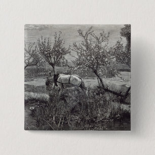 Macaron Carré 5 Cm Un petit puits tilled', Picardie de ferme