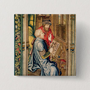 Macaron Carré 5 Cm Un scribe écrivant un compte