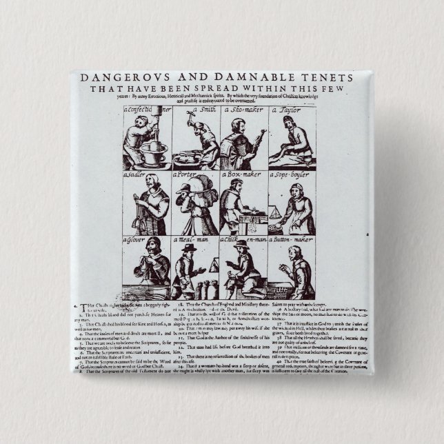 Macaron Carré 5 Cm Une découverte du plus dangereux (Devant)