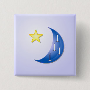 Macaron Carré 5 Cm Une fois dans une lune bleue