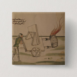 Macaron Carré 5 Cm Une machine de guerre, illustration de 'De