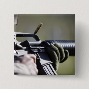 Macaron Carré 5 Cm Une mouche ronde de la chambre d'un M-16A2