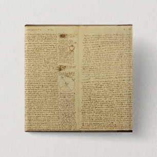 Macaron Carré 5 Cm Une page du codex Leicester, 1508-12
