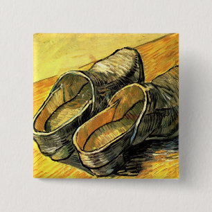 Macaron Carré 5 Cm Une paire de cloches en cuir par Vincent van Gogh