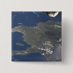 Macaron Carré 5 Cm Une vue de l'île des Caraïbes de Hispaniola