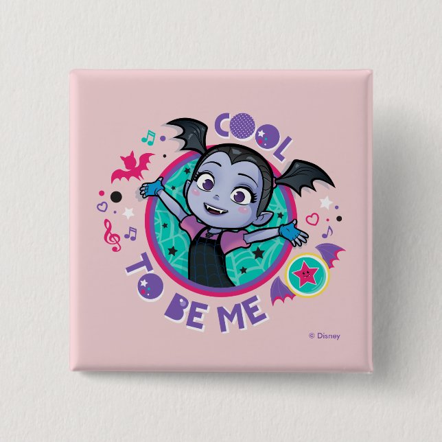 Macaron Carré 5 Cm Vampirina | Cool d'être moi (Devant)