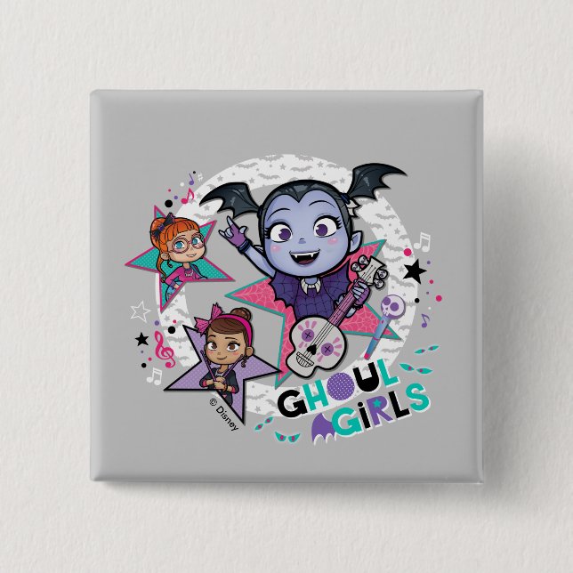 Macaron Carré 5 Cm Vampirina | Filles Ghoul (Devant)