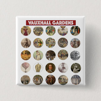 Macaron Carré 5 Cm Vauxhall Gardens Square Button