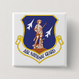 Macaron Carré 5 Cm Vétéran militaire de l'armée de l'air