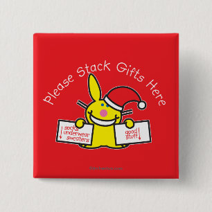 Macaron Carré 5 Cm Veuillez empiler les cadeaux ici