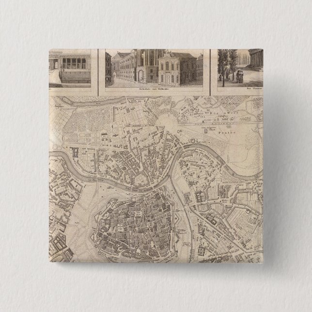 Macaron Carré 5 Cm Vienne 2 (Devant)