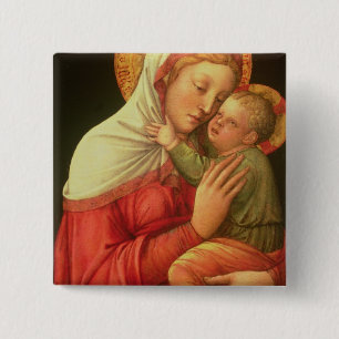 Macaron Carré 5 Cm Vierge et enfant, c.1465 (huile sur le panneau)
