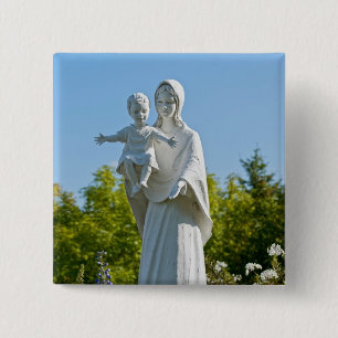 Macaron Carré 5 Cm Vierge Marie et Enfant Jésus à Remagen