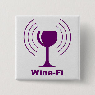Macaron Carré 5 Cm Vin Wave Waves Purple Vin Verre