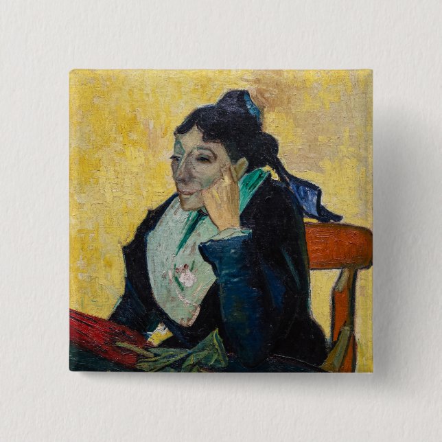 Macaron Carré 5 Cm Vincent Van Gogh (Devant)