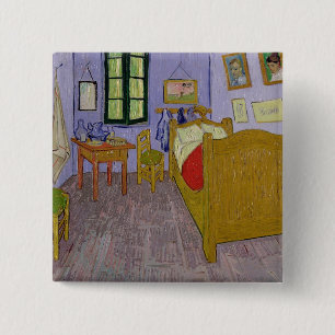 Macaron Carré 5 Cm Vincent van Gogh chambre à coucher de   Van Gogh