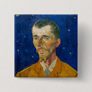 Macaron Carré 5 Cm Vincent Van Gogh - Portrait d'Eugene Boch, Arles