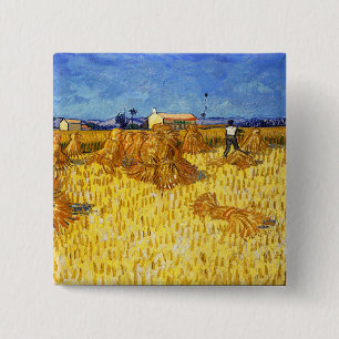 Macaron Carré 5 Cm Vincent van Gogh - Récolte en Provence