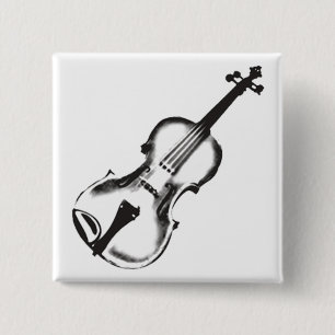 Macaron Carré 5 Cm Violon ou violon "dessin "