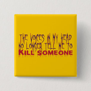 Macaron Carré 5 Cm Voix dans ma tête