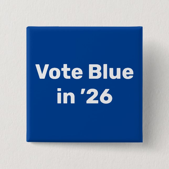 Macaron Carré 5 Cm Vote Blue en 2026