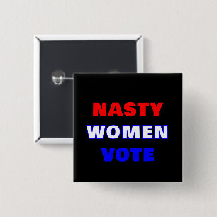 Macaron Carré 5 Cm Vote des Nasty Women