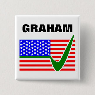 Macaron Carré 5 Cm Vote Lindsey Graham pour le Président 2016