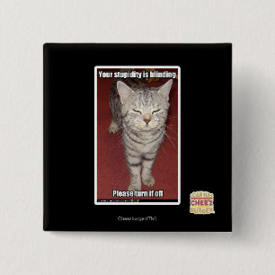 Macaron Carré 5 Cm Votre stupidité aveugle 2