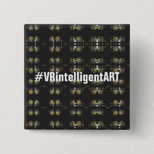 Macaron Carré 5 Cm VRintelligentART frais Buttonpin
