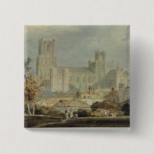 Macaron Carré 5 Cm Vue de Joseph Mallord William Turner   d'Ely