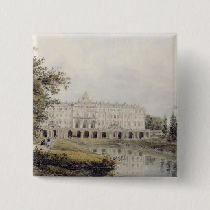 Macaron Carré 5 Cm Vue de palais de Strelna près de St Petersburg