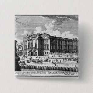 Macaron Carré 5 Cm Vue du palais de Trautson construit pour le compte