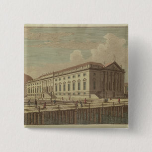 Macaron Carré 5 Cm Vue du théatre de l'opéra à Berlin, 1773