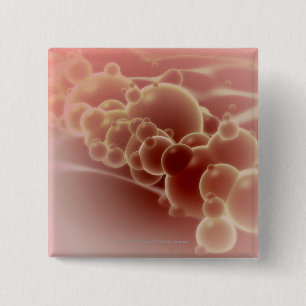 Macaron Carré 5 Cm Vue microscopique des microsphères de latex
