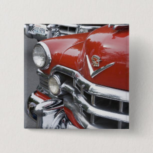 Macaron Carré 5 Cm WA, Seattle, automobile américaine classique