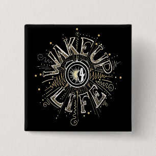 Macaron Carré 5 Cm WAKE UP 4 LIFE quota illustration