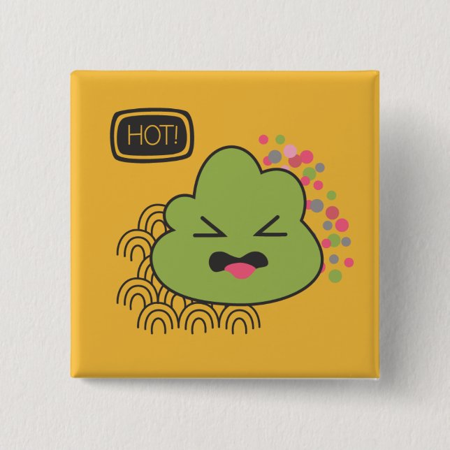 Macaron Carré 5 Cm Wasabi Cute (Devant)