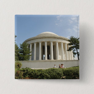 Macaron Carré 5 Cm Washington, DC. Mémorial Thomas Jefferson