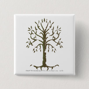 Macaron Carré 5 Cm White Tree of Gondor