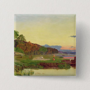 Macaron Carré 5 Cm Whitlingham, Norfolk, 1860 (huile sur la toile)