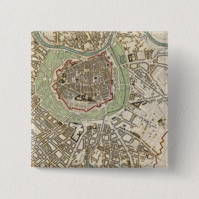 Macaron Carré 5 Cm Wien Wien (Devant)